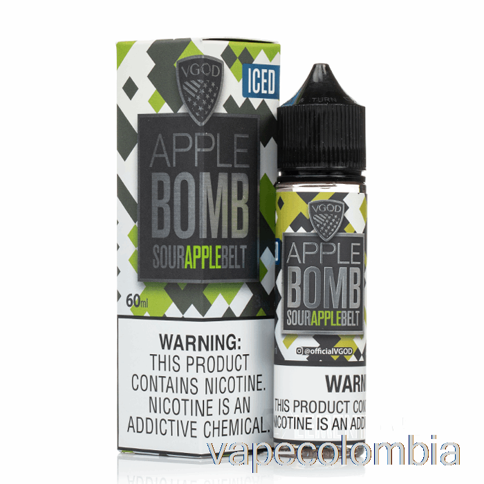 Bomba De Manzana Helada Desechable Vape - E-líquido Vgod - 60ml 0mg